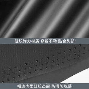 Silicone Swimming Cap For Ponytails Adult Waterproof With Non Slip Lining Solid Color One Size - Product Image 3