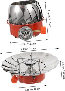 Hot Sale Factory Price Portable Wind Proof Red Alloy Mini Foldable Single Burner Butane <b>Gas</b> Stove <b>Ignition</b> for Outdoor Camping - Product Image 2