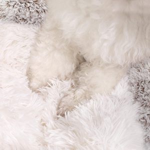 Wholesale 24-Inch Solid Luxury Faux Fur Fluffy Plush <b>Cave</b> Hooded Cat <b>Bed</b> CE Certified Sustainable Comfortable Washable Indoor - Product Image 3