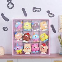 Lot de 24 porte-clés animaux squishy, jouet anti-stress à rebond lent, dessin animé Kawaii, unisexe, à partir de 14 ans, boîte surprise cadeau