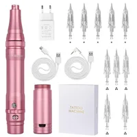 Kabelloses PMU-Gerät Permanent Make-up Tattoo-Stift für Augenbrauen-Microblading Eyeliner Lippen-Shading Rotary Tattoo-Maschinen-Set