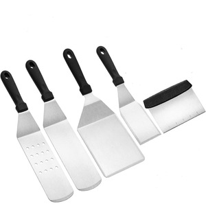 <span class=keywords><strong>Set</strong></span> di Utensili da Cucina Coreani in Acciaio Inox con Manico Lungo per Barbecue, Campeggio, Grigliate a Carbone, Hamburger e Sauté - Product Image 6