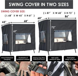 Couverture imperméable de balançoire d'extérieur de chaise anti-poussière couverture imperméable de jardin couvertures suspendues de patio de jardin de <span class=keywords><strong>protection</strong></span> contre tous les temps couverture de jardin - Product Image 2