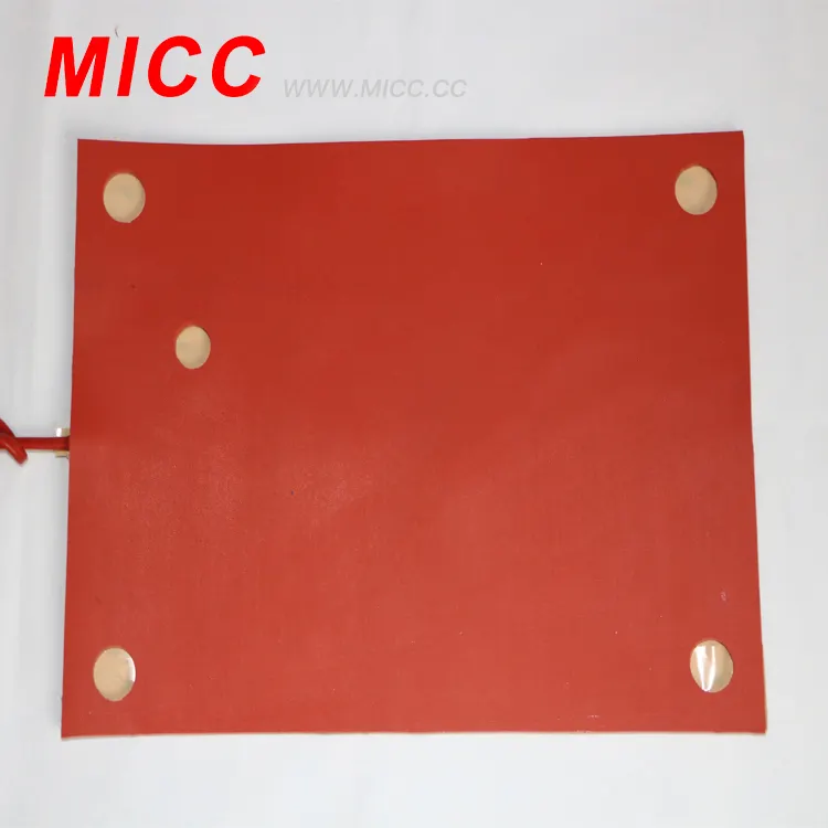 MICC profesyonel silikon ısıtma plakası 3D baskı sıcak yatak elektrikli ısıtıcı silikon kauçuk esnek sıcak plaka yapıştırıcı ile