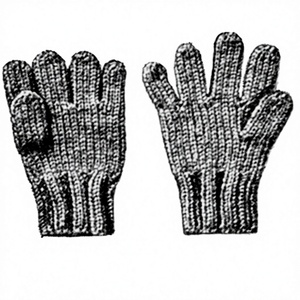 Mitaines tricotées épaisses isolantes à doigts entiers en acrylique/coton imprimées par transfert thermique pour femmes et hommes, idéales pour l'hiver et les températures froides - Product Image 4