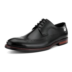 Chaussures Richelieu <span class=keywords><strong>de</strong></span> Luxe pour Hommes 2023, Confortables, Durables, en Cuir Véritable, Semelle Intérieure en Caoutchouc Imperméable, Nouveau Design pour Mariage et Fête - Product Image 4
