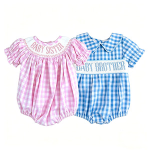 Vêtements pour bébés et enfants en coton, style boutique personnalisé, combinaison à bulles pour bébé, vente en gros, vêtements pour nouveau-nés, nouveaux styles - Product Image 2