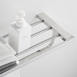 Toallero de Pared de Acero Inoxidable 304 Saint Ruijia, 2 Niveles, Antideslizante, Resistente al Óxido, Estante de Almacenamiento para Baño - Product Image 2