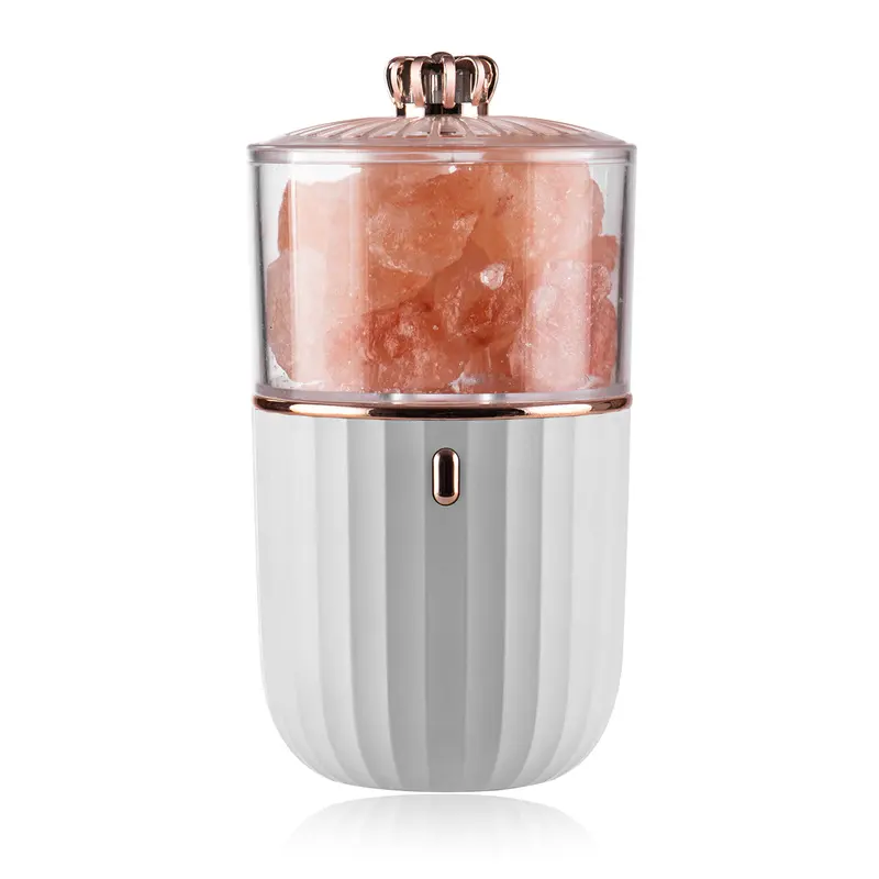 Lámpara de sal de cristal para el hogar, difusor de aceites esenciales, aroma rock, usb, para regalo natural, OEM
