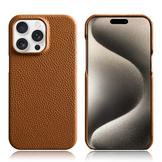 New Fashion Genuine Leather Magnetic Shockproof & Waterproof 100% Fit Phone Case for 16 Series Pure Color Options