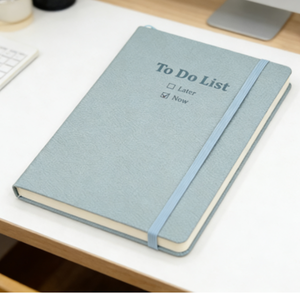 Libreta de Bolsillo Personalizada con Logotipo Académico A5, Diario de Cuero, Cuaderno con Banda Elástica Personalizada, Agenda de Tapa Dura - Product Image 2