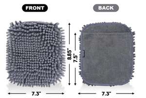 <b>Bowling</b> Towel Shammy Pad Wearable Soft <b>Bowling</b> Ball Towel Dual-Sided Chenille & Microfiber <b>Bowling</b> Rag - Product Image 2