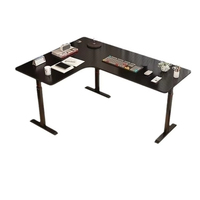 Yazhi Bureau Intelligent Moderne Bois Réglable en Hauteur Ergonomique Forme L Électrique pour Bureau