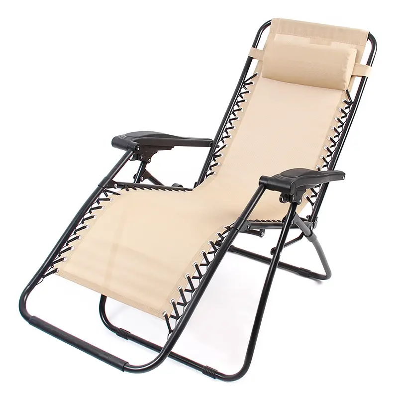 Großhandel Klapp büro Relax Sleeping Lounge Recliner Outdoor Metall Camping Beach Zero Gravity Liegestuhl