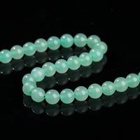JD GEMS Vente en gros de pierres naturelles Perles d'aventurine verte en vrac pour la fabrication de bijoux DIY Bracelet Collier Fournitures d'artisanat