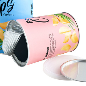 Tùy chỉnh in phân hủy sinh học Giấy Thủ Công hình trụ bao bì thực phẩm khoai tây chiên khoai tây chiên (ống/hộp) dễ xé - Product Image 2