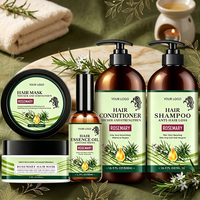 Ensemble de soins capillaires nourrissants et hydratants à la  romarin biologique, shampoing, après-shampoing, crème, huile, masque, combo pour adultes, unisexe, vente en gros, OEM