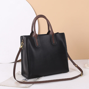 Bolso de Mano de Cuero Suave de Lujo para Mujer, Bolso de Hombro de Cuero Genuino - Product Image 1