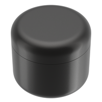 VAGRINDERS CannaPunk Récipients alimentaires biodégradables en silicone Étanche aux odeurs Stockage de pots d'herbes en aluminium