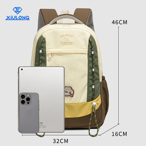 Mochila Escolar para Adolescentes y Estudiantes, Ligera, Impermeable, Anti-Robo, con Cierre, Gran Capacidad, Elegante, con Múltiples Bolsillos, para Exteriores, OEM ODM - Product Image 3