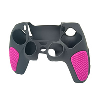 Coque de protection en silicone bicolore multicolore pour manette PS5 Dualsense antidérapante compatible avec chargeur Dock