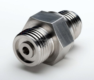 CNC biến phay gia công chính xác 0.001mm thép không gỉ lục giác ren thủy lực kết nối khí nén - Product Image 1