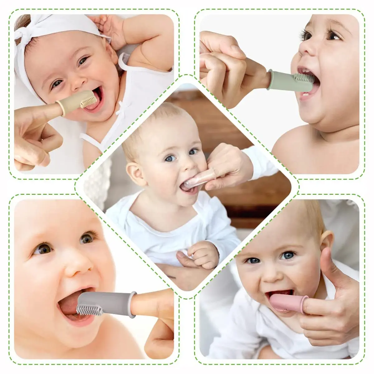 Baby Toothbrush Crianças 360 Graus Soft Finger Criança Toothbrush Dentes Escova Silicone Crianças Dentes Limpeza Oral Care