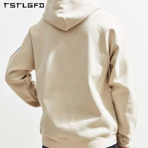 Sweat-shirts à <span class=keywords><strong>capuche</strong></span> surdimensionnés en molleton français, 100% coton, poids lourd, personnalisés avec logo imprimé, en gros, OEM - Product Image 3