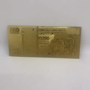 Cien Guerchales Altın <span class=keywords><strong>Guatemala</strong></span> Dekorasyon İş Hediyesi Banknot - Product Image 1