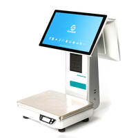Báscula de Pesaje POS de Grado Industrial con Pantalla Táctil, Sistema Operativo Windows/Android, Impresora Térmica, Impresión de Etiquetas de Código de Barras
