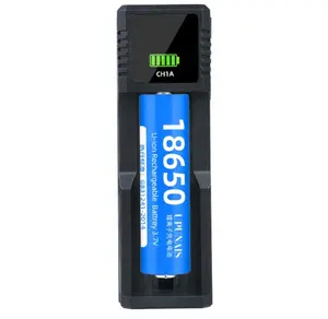 18650 고속 충전 1A USB C 배터리 충전기, 21700, 26650, 18500, 16340 리튬 이온 배터리