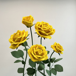 <span class=keywords><strong>Fiori</strong></span> Giganti Artificiali in EVA Gialli <span class=keywords><strong>per</strong></span> Decorazioni Murali Matrimoniali e Cartelli con <span class=keywords><strong>Nomi</strong></span>, Direttamente dalla Fabbrica - Product Image 5