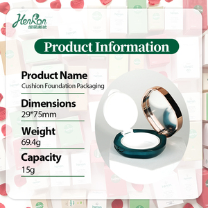 Đệm không khí trường hợp Rose Gold màu xanh lá cây đệm không khí bột trường hợp nền tảng nhỏ gọn trường hợp bao bì - Product Image 2
