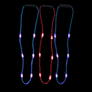 Collar de cuentas LED de Mardi Gras, collares que brillan en la oscuridad intermitentes de tamaño personalizado para fiestas y eventos de Carnaval de Navidad - Product Image 2