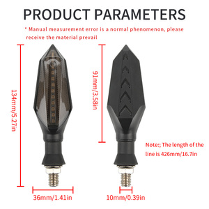 Offre Spéciale moto accessoires Double face coulant <span class=keywords><strong>clignotant</strong></span> 12V LED <span class=keywords><strong>clignotant</strong></span> voyant moto <span class=keywords><strong>clignotant</strong></span> lampe - Product Image 2