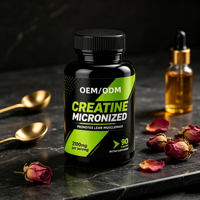 Créatine micronisée en poudre, créatine monohydrate, soutient la force et la récupération, sans saveur, 5 g, soutien énergétique et de force