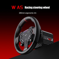 Volant de course PXN V4D Bundle avec retour de force 4 Nm, pédales magnétiques Hall PD HM, servomoteur Direct Drive pour PC