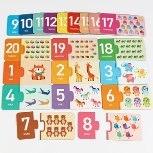 Creative Montessori Inspired Educational <b>Toy</b>-Paper Number Alphabet Matching Puzzle for Early Cognitive Learning Fun Kids Game - Product Image 6