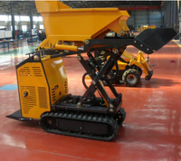 Rippa Mini Track Dumper Mini 500kg 1000kg Camion à benne basculante électrique Mini Dumper sur chenilles