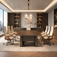 Ensemble de chaises de table de conférence commerciales, chaise de bureau de direction avec plateau cousu