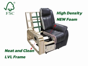 Conjunto <span class=keywords><strong>de</strong></span> Sofá Reclinable Moderno <span class=keywords><strong>de</strong></span> 2 Plazas con Tapicería <span class=keywords><strong>de</strong></span> Tela, Consola Reclinable Manual, Portavasos, Cargador Inalámbrico - Muebles Personalizables - Product Image 6
