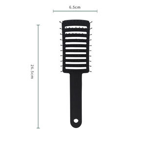 Massage du cuir chevelu de haute qualité grand peigne incurvé Flexible antistatique <span class=keywords><strong>labyrinthe</strong></span> démêler brosse à cheveux ventilée pour les <span class=keywords><strong>femmes</strong></span> - Product Image 6