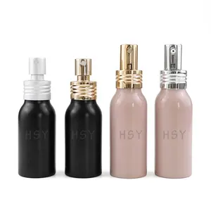 Kundendefinierte kostenlose probe 100 ml 330 ml 500 ml 750 ml nachfüllbare leere kosmetische Öl-/parfüm-sonnenschutz-sprühflasche aus aluminium metalldose