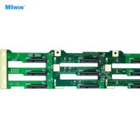 Backplane Ekspansi Hard Drive Hybrid Tiga Mode Kustom MIWIN SAS SATA NVEM Hard Disk 3.5 Inch Pcie5.0 2U 12 Bays HDD