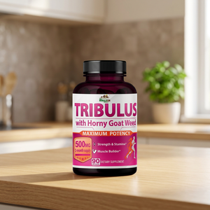 Cápsulas Naturales Ayurvédicas de Maca y Ginseng de Marca Privada IHO, Tribulus para Aumentar la Energía y Desarrollar Músculos, 60 Cápsulas, Delhi ISO - Product Image 2