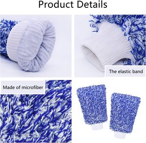 Guante de Microfibra para Detallado de Autos NOVISON, Suave, de Colores Mixtos, Precio de Fábrica, Venta Caliente - Product Image 5