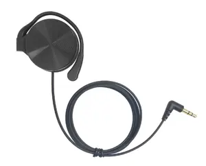 Fone de ouvido mono em forma de D, com sistema de monitor de segurança, com logotipo personalizado, com sistema de guia turístico barato