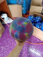 ActEarly ballons de football réfléchissants personnalisés ballons de football lumineux à lueur nocturne ballon de football holographique taille 5 ballon lumineux de football