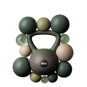 Equipo de Fitness profesional para el hogar 3-12kg PVC Kettlebell mancuerna <span class=keywords><strong>suave</strong></span> Squat Swing entrenamiento para hombres mujeres pesas libres enfocadas - Product Image 2