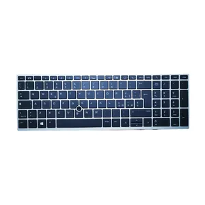 Teclado 850 G5 para <span class=keywords><strong>HP</strong></span> Elitebook, Diseño Italiano, con Retroiluminación y Puntero, Tecla Enter Grande, Marco Plateado, Teclado para Portátil <span class=keywords><strong>HP</strong></span> - Product Image 1